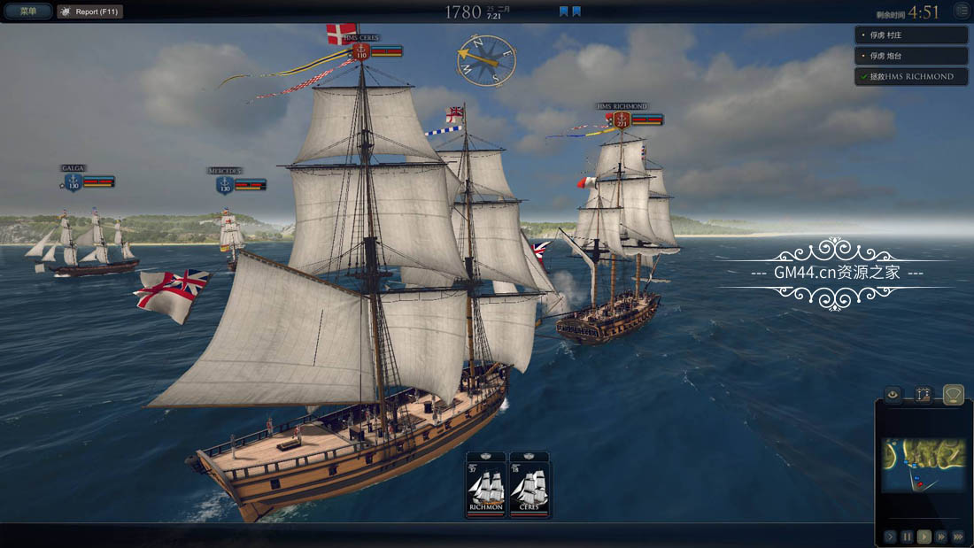 终极提督：航海时代(Ultimate Admiral: Age of Sail)扮演将军进行史诗海军战役[中文]