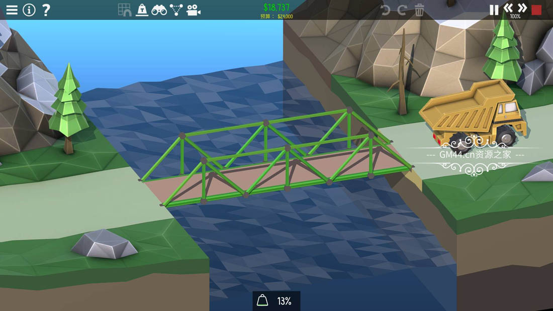 桥梁建筑师2(Poly Bridge 2)更长游戏时间和解谜乐趣 模拟桥梁建筑[中文]
